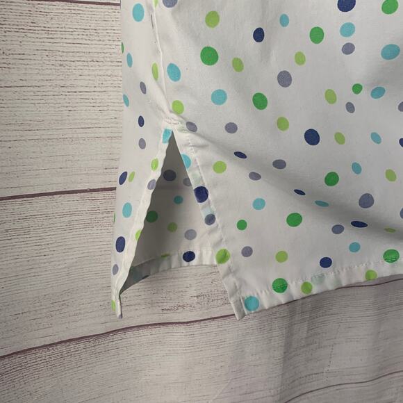 Vintage Studio Works Polka Dot Button Up Shirt Short Sleeve Size Medium - Picture 14 of 15